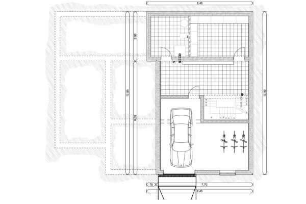 IQ375-pinceszint-alaprajz